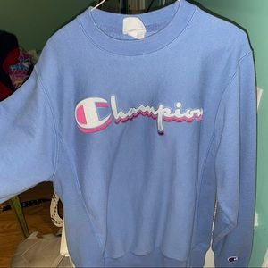 Size small blue/purple champion sweatshirt
